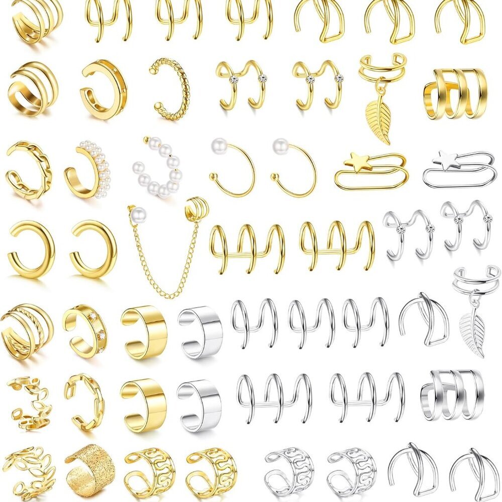 Ear Cuff Helix Cartilage Clip on Earrings Ear Cartilage Clip on Wrap Earrings Ea